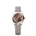 Rolex Lady-Datejust 279161 (2024) - Bruin wijzerplaat 28mm Staal (1/1)