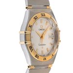 Omega Constellation 796.1201 (1998) - Wit wijzerplaat 27mm Goud/Staal (5/7)