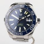 TAG Heuer Aquaracer 300M WAY201B (2020) - Blue dial 43 mm Steel case (1/8)