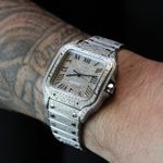 Cartier Santos WSSA0018 (2023) - Zilver wijzerplaat 40mm Staal (3/8)