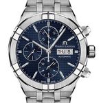 Maurice Lacroix Aikon AI6038-SS002-430-1 (2023) - Blauw wijzerplaat 44mm Staal (1/2)
