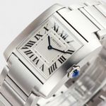 Cartier Tank Française WSTA0074 (2026) - Silver dial 32 mm Steel case (5/8)
