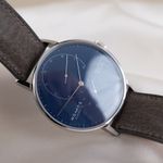 NOMOS Lambda 960.S3 (2020) - Blue dial 41 mm White Gold case (2/8)