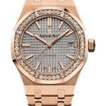 Audemars Piguet Royal Oak Lady 15451OR.ZZ.1256OR.02 (2025) - Grijs wijzerplaat 37mm Roségoud (1/1)