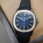 Patek Philippe Aquanaut 5168G-001 (2023) - Blue dial 42 mm White Gold case (2/6)