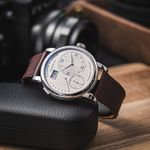 A. Lange & Söhne Lange 1 101.001 (Unknown (random serial)) - Silver dial 40 mm Yellow Gold case (1/8)