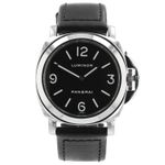 Panerai Luminor Base PAM00112 (Onbekend (willekeurig serienummer)) - Zwart wijzerplaat 44mm Staal (1/4)