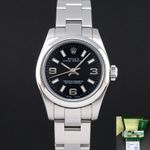 Rolex Oyster Perpetual 26 176200 (2006) - Black dial 26 mm Steel case (1/8)