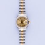 Rolex Lady-Datejust 69173 (1990) - Champagne wijzerplaat 26mm Goud/Staal (3/8)