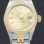 Rolex Lady-Datejust 79173 (2001) - Gold dial 26 mm Gold/Steel case (1/7)