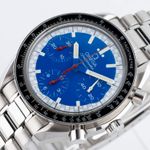 Omega Speedmaster Reduced 3810.81.08 (1998) - Blue dial 39 mm Steel case (3/7)