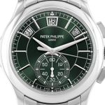 Patek Philippe Annual Calendar Chronograph 5905/1A-001 (2022) - Green dial 42 mm Steel case (2/2)
