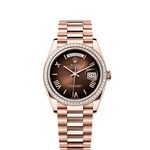 Rolex Day-Date 36 128395TBR (2025) - Bruin wijzerplaat 36mm Roségoud (1/1)