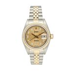 Rolex Lady-Datejust 79173 (2000) - Champagne dial 26 mm Gold/Steel case (2/8)