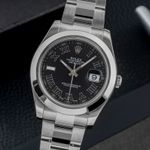 Rolex Datejust II 116300 (Onbekend (willekeurig serienummer)) - Zwart wijzerplaat 41mm Staal (3/8)