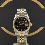 Rolex Datejust 36 16233 (1991) - Black dial 36 mm Gold/Steel case (1/7)