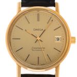 Omega Seamaster 166.0202 (1979) - Champagne dial 35 mm Gold/Steel case (1/8)
