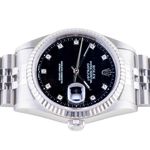 Rolex Datejust 36 16234 (1996) - Black dial 36 mm Steel case (6/8)