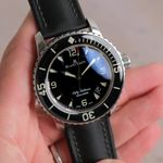 Blancpain Fifty Fathoms 5015-1130-52 (Unknown (random serial)) - Black dial 46 mm Steel case (2/7)