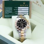 Rolex Daytona 116523 (Unknown (random serial)) - Black dial 40 mm Gold/Steel case (2/8)