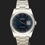 Rolex Datejust 36 116200 (2015) - Blauw wijzerplaat 36mm Staal (3/8)