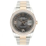Rolex Datejust 36 126281RBR (2020) - Grijs wijzerplaat 36mm Staal (1/8)