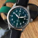 IWC Pilot Mark IW328205 (Onbekend (willekeurig serienummer)) - Groen wijzerplaat 40mm Staal (3/8)