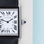 Cartier Tank WSTA0041 (2023) - Wit wijzerplaat 34mm Staal (5/8)