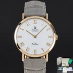 Rolex Cellini 4112 (1990) - White dial 32 mm Yellow Gold case (1/8)
