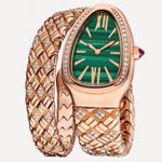 Bulgari Serpenti 103626 (2023) - Groen wijzerplaat 35mm Roségoud (1/1)