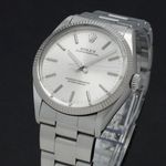 Rolex Oyster Perpetual 1005 (1997) - Zilver wijzerplaat 34mm Staal (7/7)