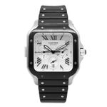 Cartier Santos WSSA0017 (Onbekend (willekeurig serienummer)) - Wit wijzerplaat 43mm Staal (1/5)