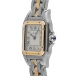 Cartier Panthère 1057917 (1991) - Wit wijzerplaat 22mm Goud/Staal (4/8)