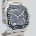 Cartier Santos WSSA0048 (2023) - Blue dial 40 mm Steel case (3/8)