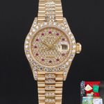 Rolex Lady-Datejust 69178 (1995) - Diamant wijzerplaat 26mm Geelgoud (1/8)
