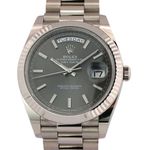 Rolex Day-Date 40 228239 (2021) - Grey dial 40 mm White Gold case (1/8)