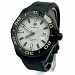 TAG Heuer Aquaracer 300M WAY108A.FT6141 (2023) - Wit wijzerplaat 43mm Titanium (1/10)