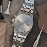 Audemars Piguet Royal Oak Chronograph 25860ST.OO.1110ST.02 (2002) - Blauw wijzerplaat 39mm Staal (7/8)