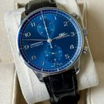 IWC Portuguese Chronograph IW371491 (2018) - Blue dial 41 mm Steel case (1/2)