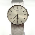 Rolex Cellini 3945 (Unknown (random serial)) - Silver dial 32 mm White Gold case (1/6)