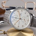 IWC Portuguese Chronograph IW371604 (2020) - Zilver wijzerplaat 41mm Staal (2/8)