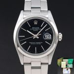 Rolex Oyster Perpetual Date 1500 (1975) - Zwart wijzerplaat 34mm Staal (1/8)