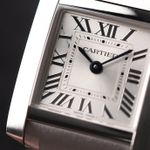Cartier Tank Française WSTA0065 (2023) - Silver dial 21 mm Steel case (2/3)