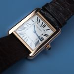 Cartier Tank Solo W5200024 (2021) - Zilver wijzerplaat 31mm Roségoud (5/6)