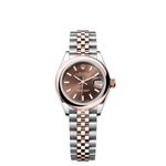 Rolex Lady-Datejust 279161 (2024) - Bruin wijzerplaat 28mm Staal (1/1)