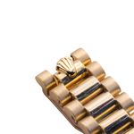 Rolex Lady-Datejust 69178 (1989) - Black dial 26 mm Yellow Gold case (7/8)