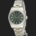 Rolex Oyster Perpetual 26 176200 (2018) - Green dial 26 mm Steel case (1/8)