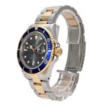 Rolex Submariner Date 16803 (1986) - Blue dial 40 mm Gold/Steel case (3/8)