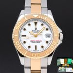 Rolex Yacht-Master 68623 (1998) - Wit wijzerplaat 35mm Goud/Staal (1/8)