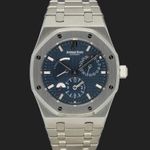 Audemars Piguet Royal Oak Dual Time 26120ST.OO.1220ST.02 (2008) - Blue dial 39 mm Steel case (3/8)